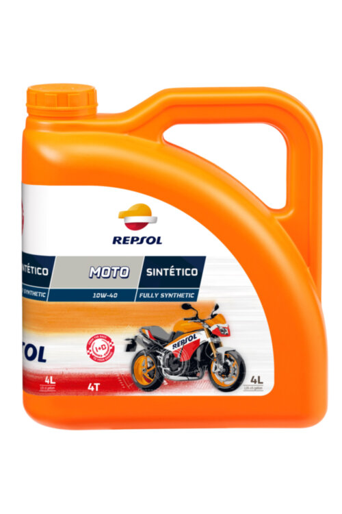 Масло Repsol MOTO SINTETICO 4T 10W40, 4 л канистра ,Испания