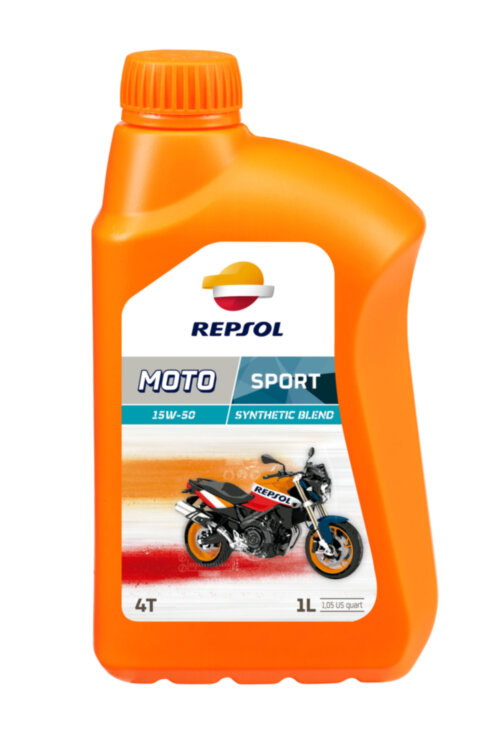 Масло Repsol MOTO SPORT 4T 15W50, 1 л канистра, Испания