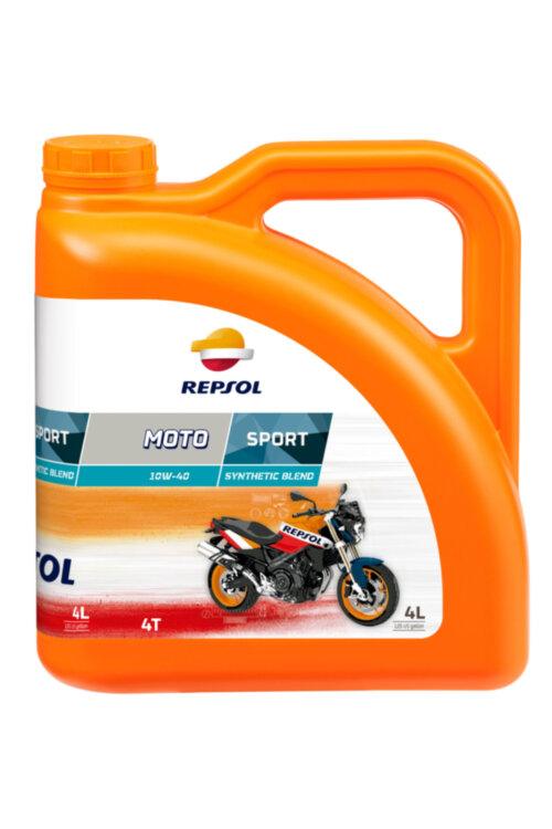 Масло Repsol MOTO SPORT 4T 10W40, 4 л канистра, Испания Масло Repsol MOTO SPORT 4T 10W40, 4 л канистра, Испания