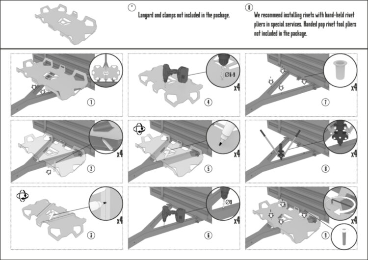 Монтажная плата для Tesseract Box X стальная